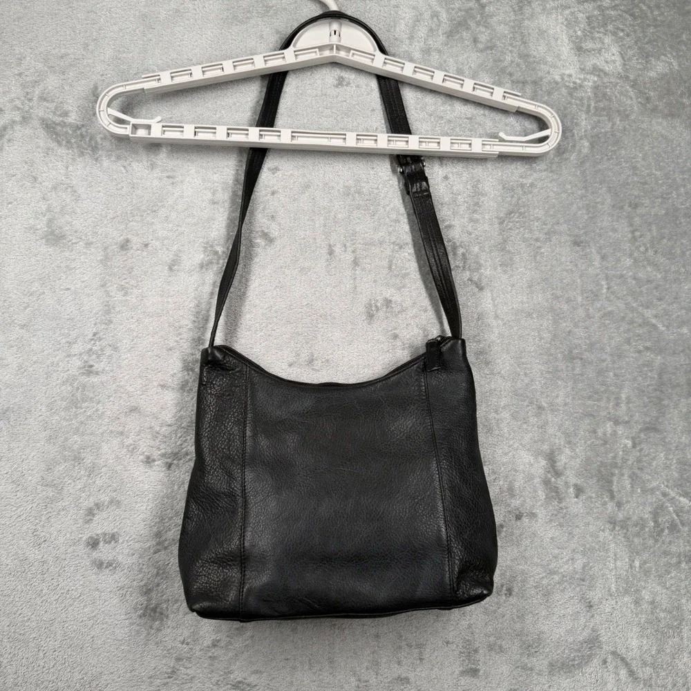 Nine West Black Shoulder Bag Crossbody Boho Indie Sleek Goth Minimalist Coquette